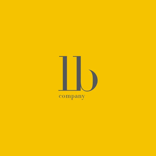 L & B Letter Logo — Stock Vector