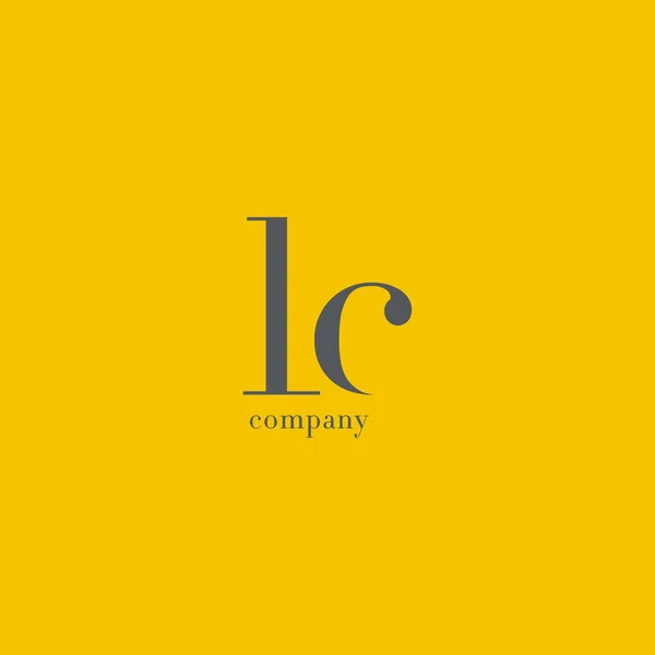 L ・ C 文字ロゴ — ストックベクタ