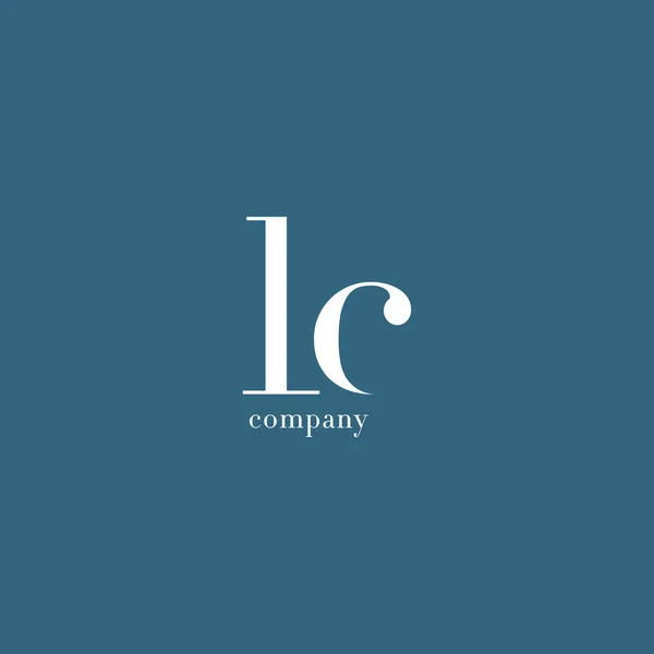 L & C betű logó — Stock Vector
