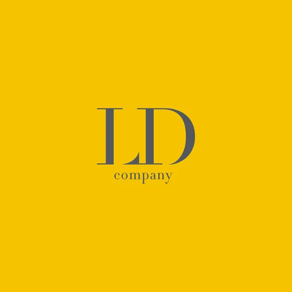 Logo della lettera L & D — Vettoriale Stock