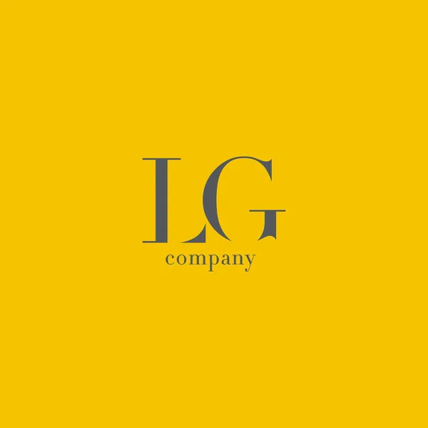 L & G Letter Logo — Stock Vector