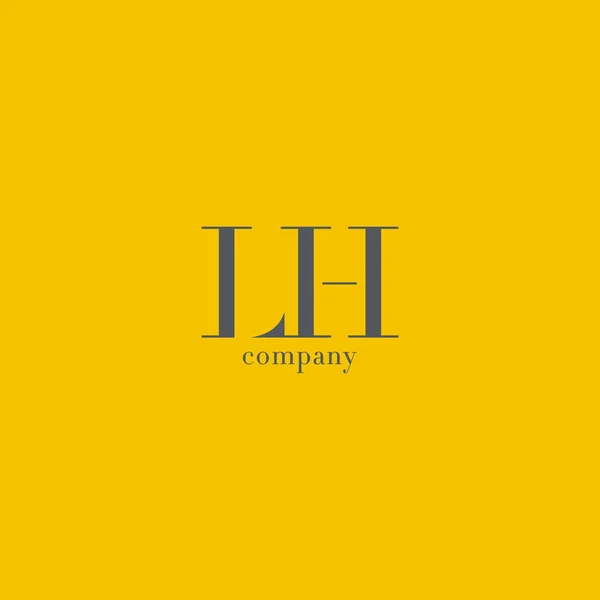 L & H 字母标识 — 图库矢量图片