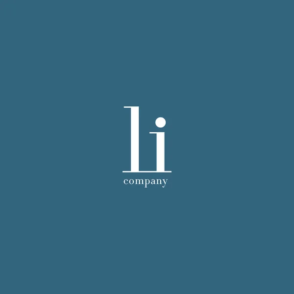 Logo lettera L & I — Vettoriale Stock