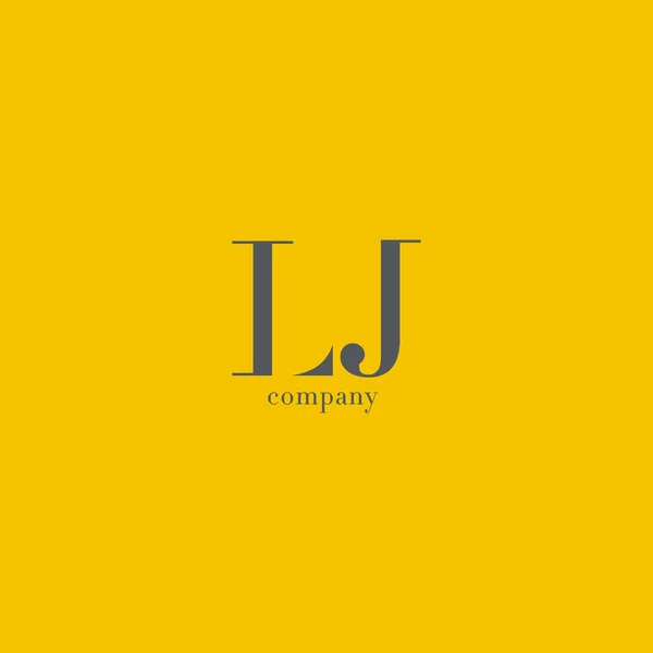 Logotipo de la letra L & J — Vector de stock