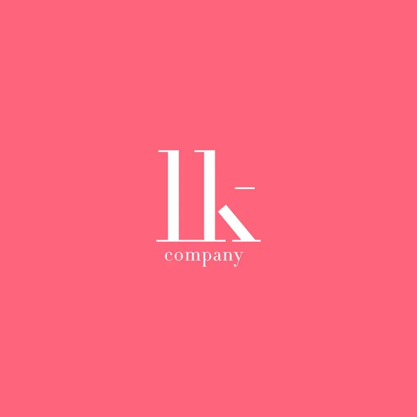 L & K levél logó — Stock Vector