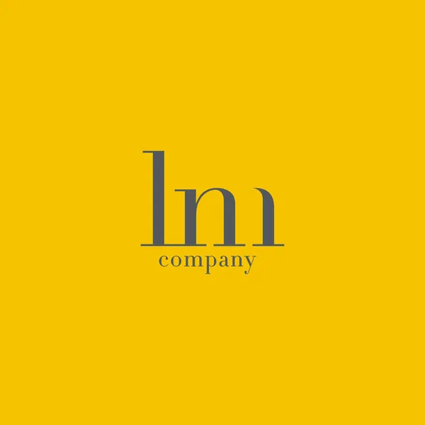 L & M logotipo da carta — Vetor de Stock