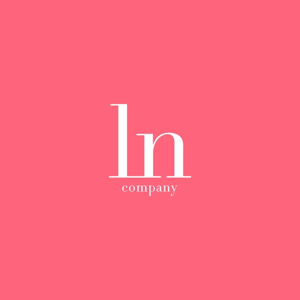 L & N Lettre Logo — Image vectorielle