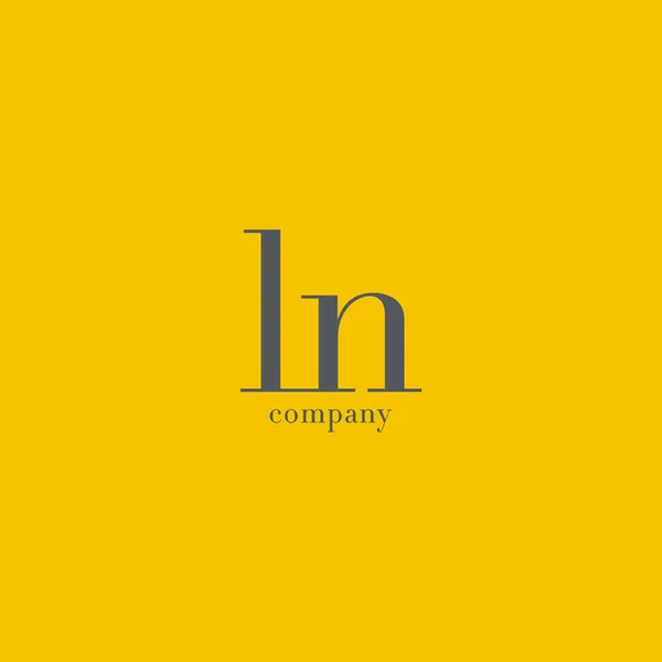 L & N brev logotyp — Stock vektor