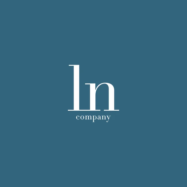 L & N brev logotyp — Stock vektor