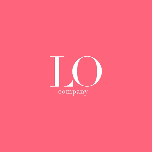 L & O Letter Logo — Stock Vector