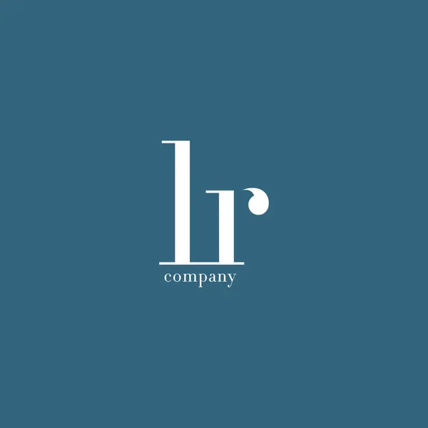 L & R brev logotyp — Stock vektor