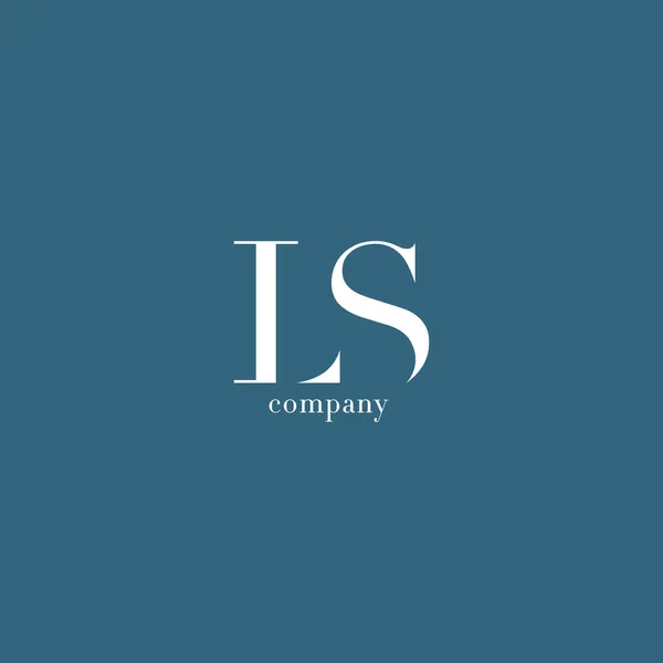 Logo lettera L & S — Vettoriale Stock