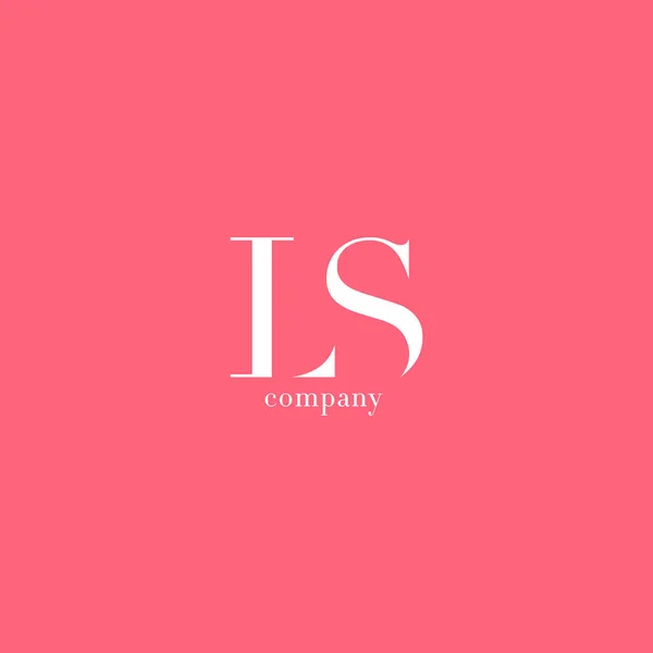 L & S logotipo da carta — Vetor de Stock