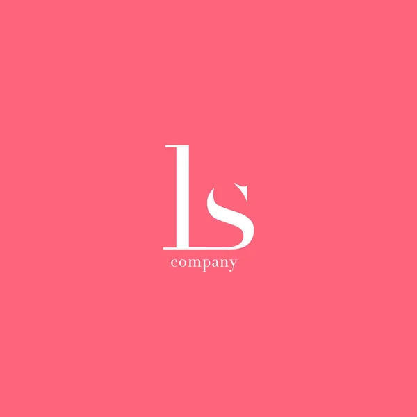 L & S Letter Logo — Stock Vector