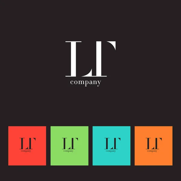Logo della lettera L & T — Vettoriale Stock