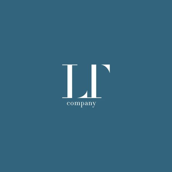 L & T levél logó — Stock Vector