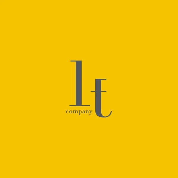 L & T Letter Logo — Stock Vector