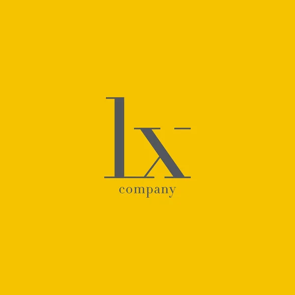 L & X Letter Logo — Stock Vector