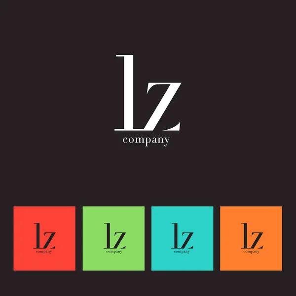 Logo de la lettre L & Z — Image vectorielle