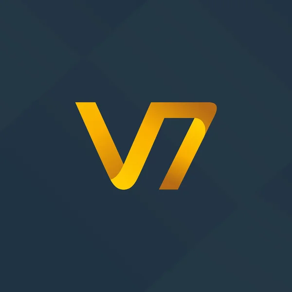 Písmeno a číslo logo — Stockový vektor