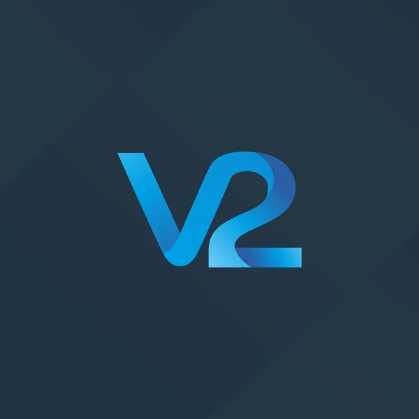 Brief en nummer logo — Stockvector