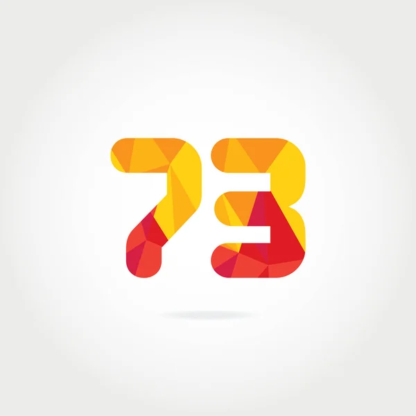 Numéro logo illustration — Image vectorielle
