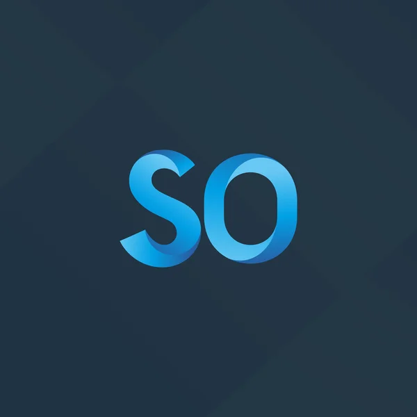 Brief en nummer logo — Stockvector