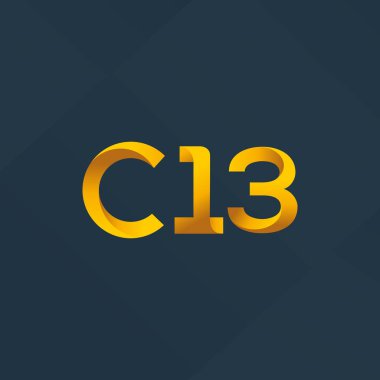 Harf ve sayı logo c13 