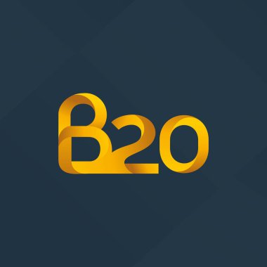 Harf ve sayı logo b20