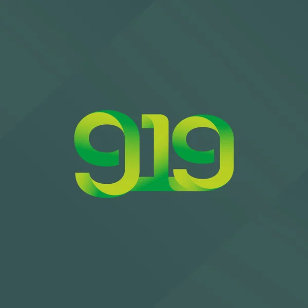 Litery i liczby logo — Wektor stockowy