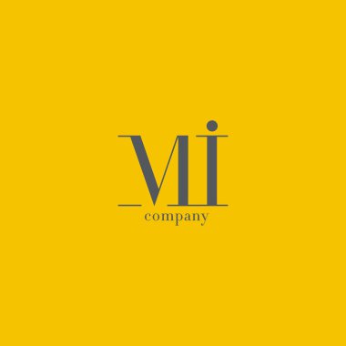 M ve şirket logosu mektup 