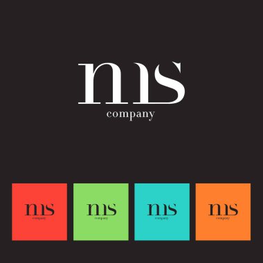 M ve S harfi şirket logosu 