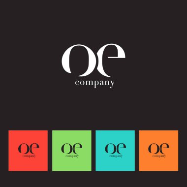 O ve E harfi şirket logosu 