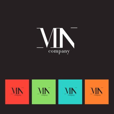 M ve N harfi şirket logosu 