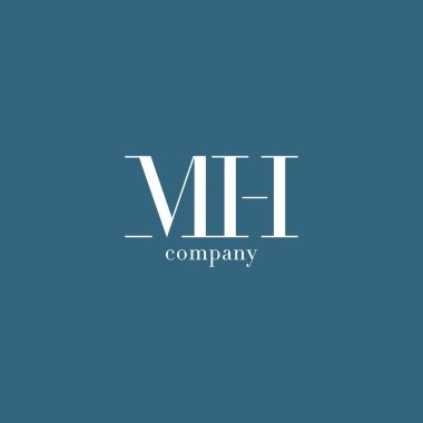 M ve H harfi şirket logosu 