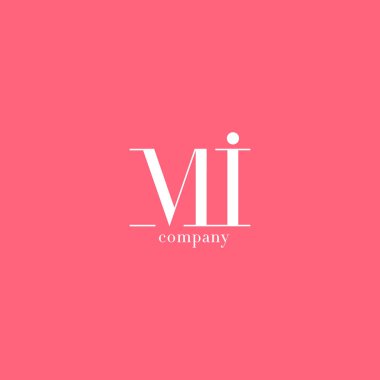 M ve şirket logosu mektup 