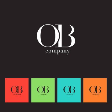 O ve B harfi şirket logosu 
