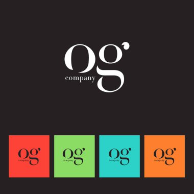 O ve G harfi şirket logosu 