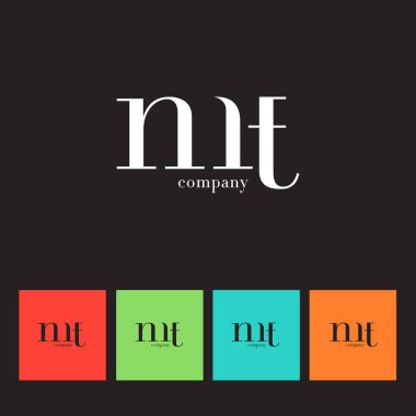 M ve T harfi şirket logosu 