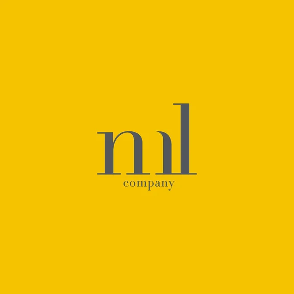 Lettre M & L Logo de l'entreprise — Image vectorielle