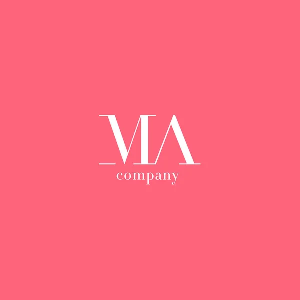 M & brev företagets logotyp — Stock vektor