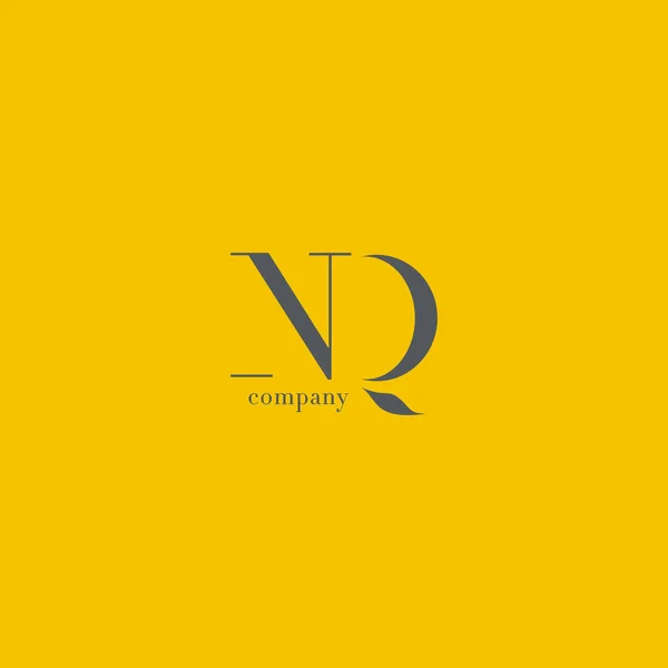 N & Q Lettre Logo de l'entreprise — Image vectorielle