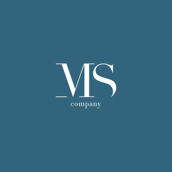 M & S Carta logotipo da empresa —  Vetores de Stock