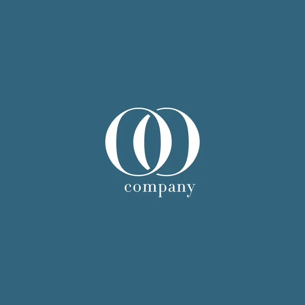 O & O betű cég logója — Stock Vector