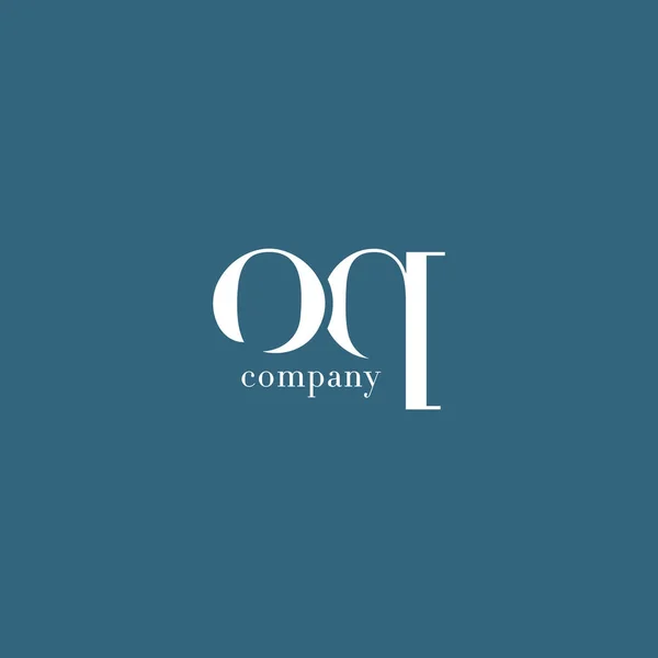 O & Q Letter Company Logo — Stock Vector