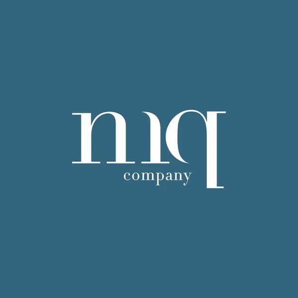 Logotipo de la empresa M & Q Letter — Vector de stock