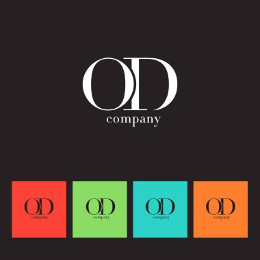 O ve D harfi şirket logosu 