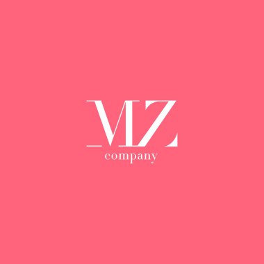 M ve Z harfi şirket logosu 