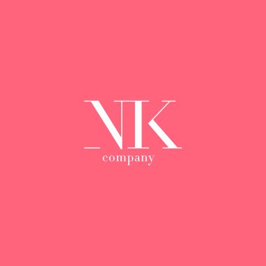 N ve K harfi şirket logosu 