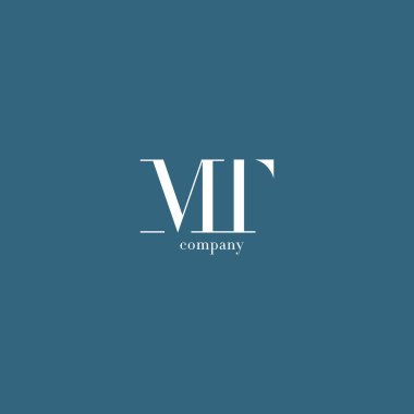 M ve T harfi şirket logosu 